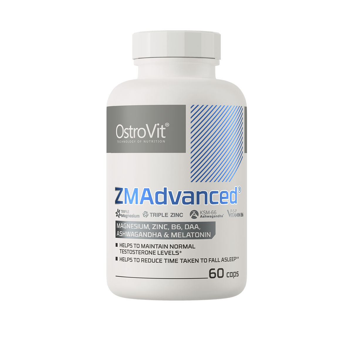 Para dormir, ZMA Advanced con ashwagandha, melatonina, Ostrovit-2