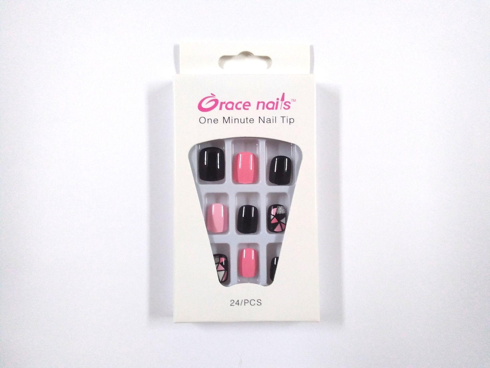 Press On Manicure, Kit Uñas Postizas Con Diseños A10-2