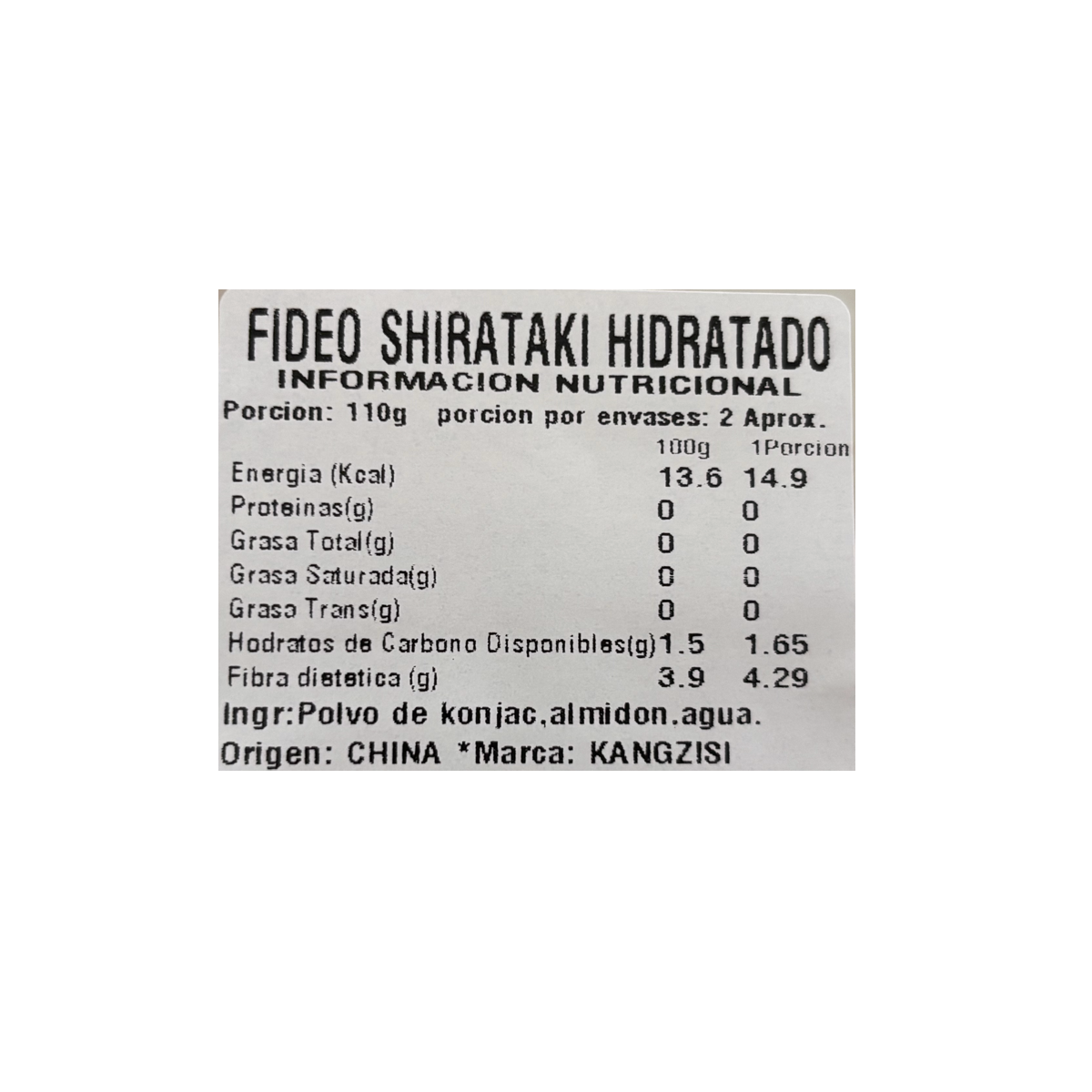 5 Bolsas De Fideo Shirataki-2