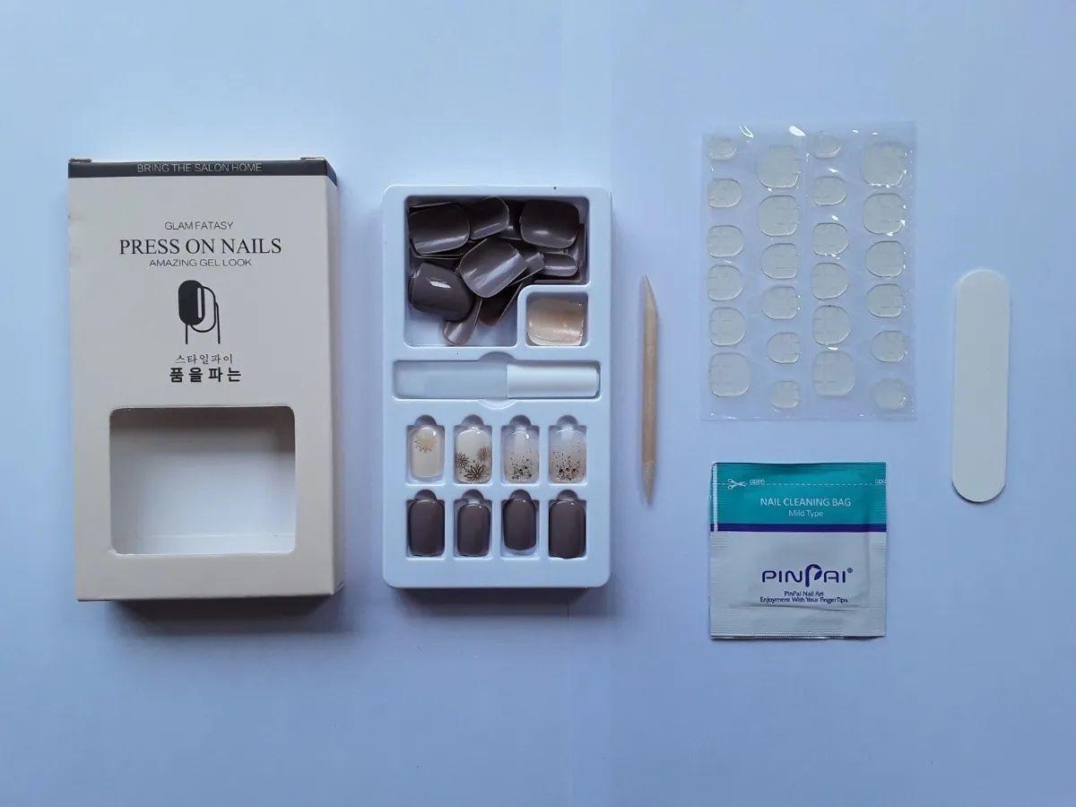 Press On Manicure, Kit Uñas Postizas Con Diseños 30pcs C11-1