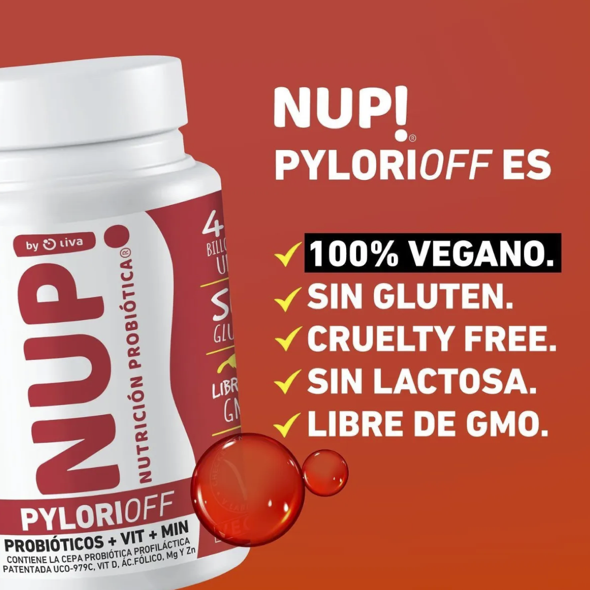 Nup Probiótico Pylorioff 40 Billones 30 Capsulas -1
