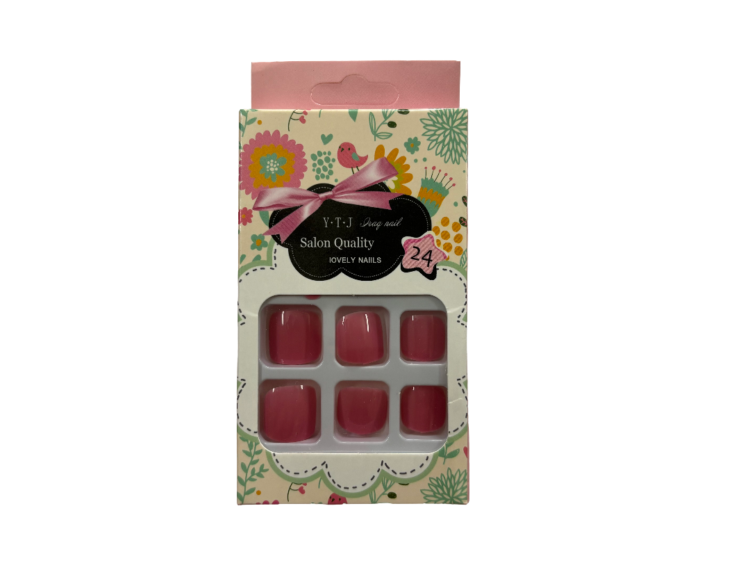 Press On Manicure, Uñas Postizas Para Pies, Color Sólido P3-2