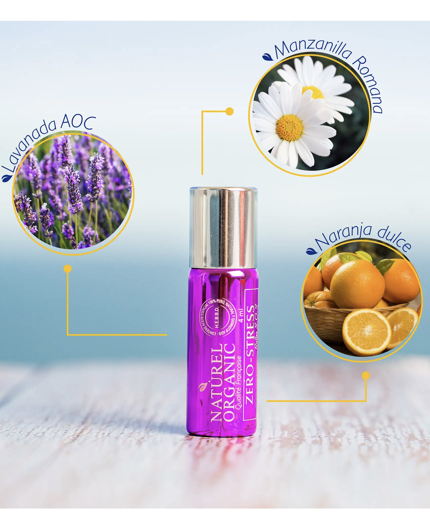 Roll on Zero Stress 4ml, Ansiedad y Estrés, Naturel Organic-3