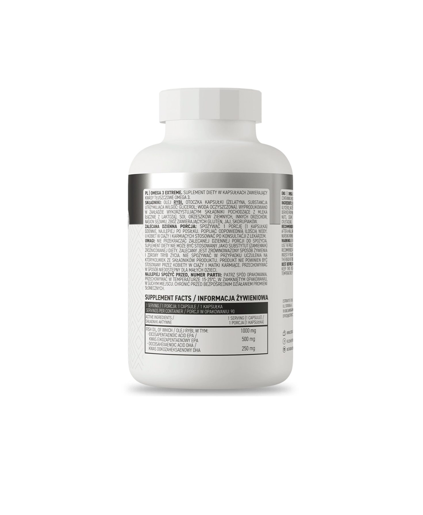 Omega 3 Extreme 500 EPA / 250 DHA, 90 caps, Ostrovit-2