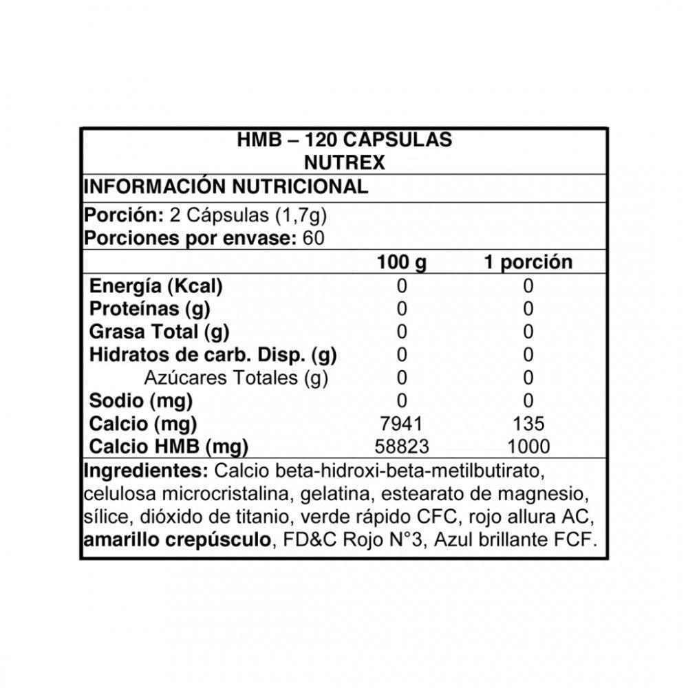 HMB 1000 120 Caps, Nutrex Research, USA-2