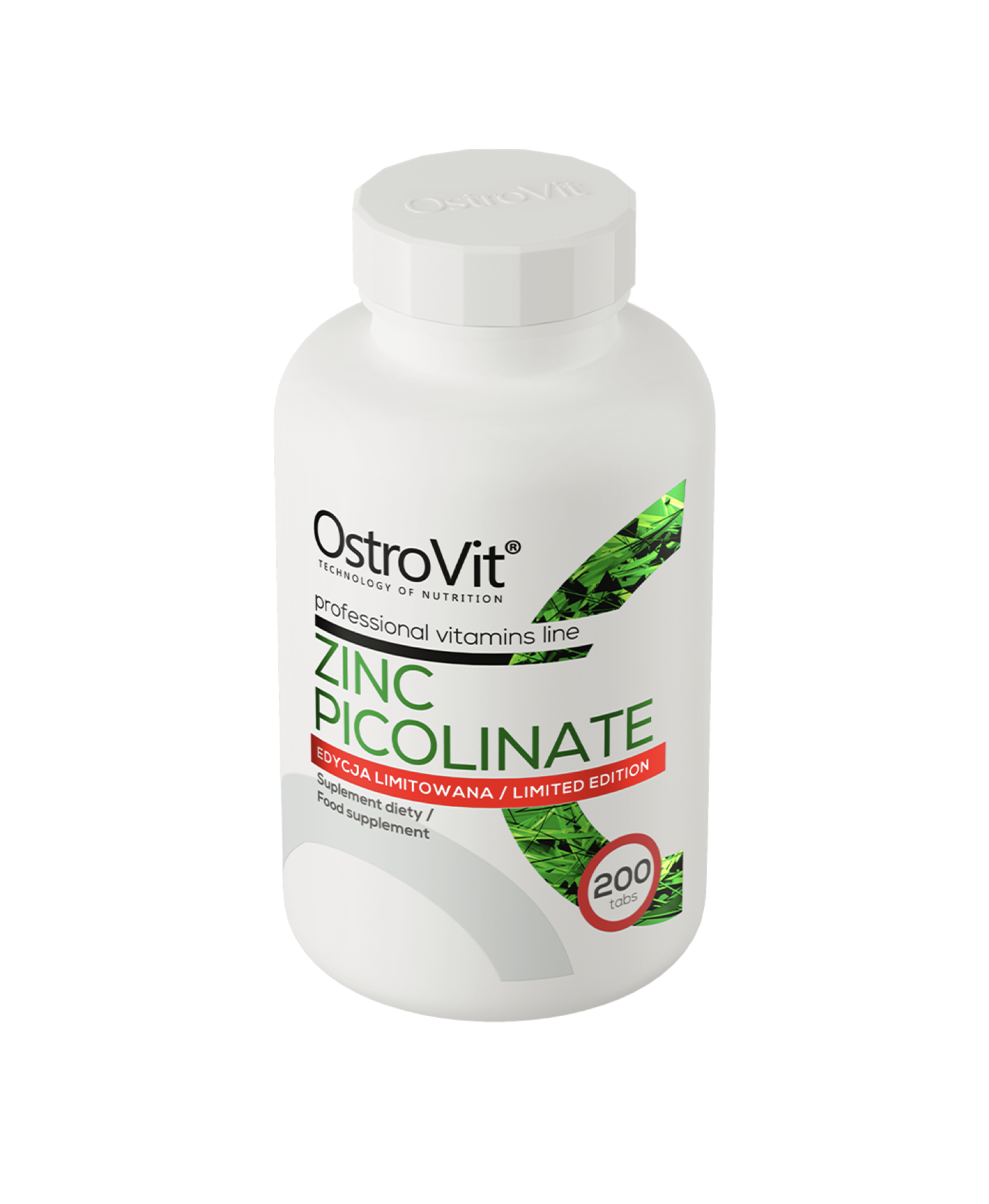 Zinc Picolinato de alta biodisponibilidad 15 mg, 200 tabs, Ostrovit-1