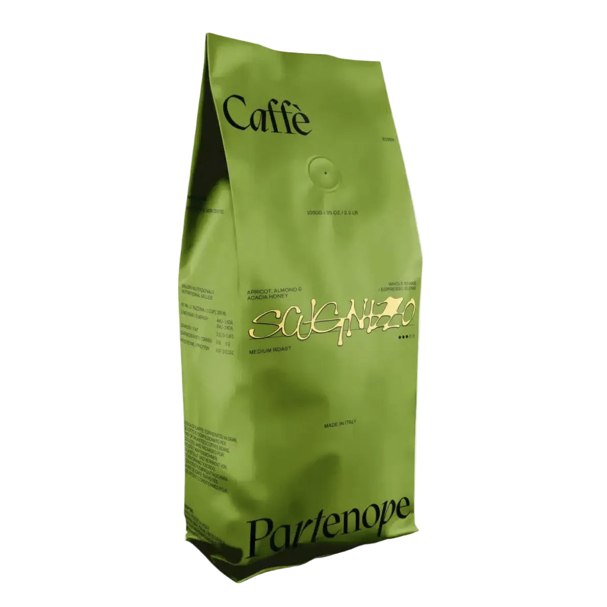 Café En Grano Partenope Scugnizzo 1 Kg, Producto Italiano-0