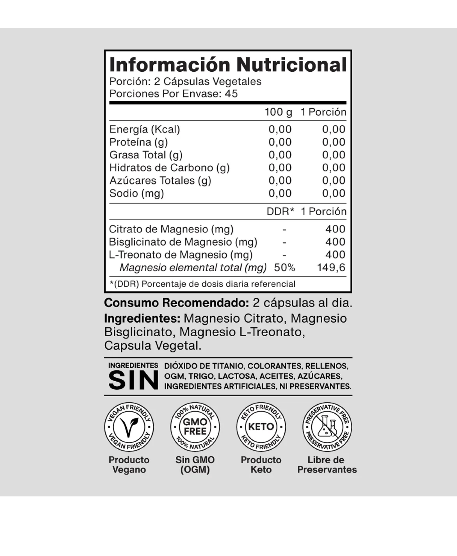 Triple Magnesio Complex, 1200 mg, 90 cápsulas, NutraCore-2