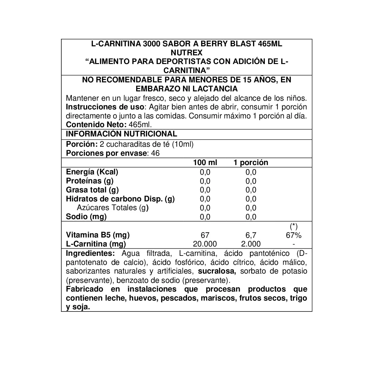 L Carnitina Líquida 3000, Nutrex Research, USA-3