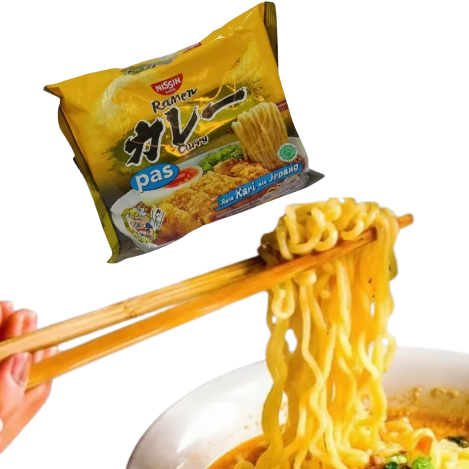Ramen Instantáneo Pas Curry Nissin 78 Gr-0