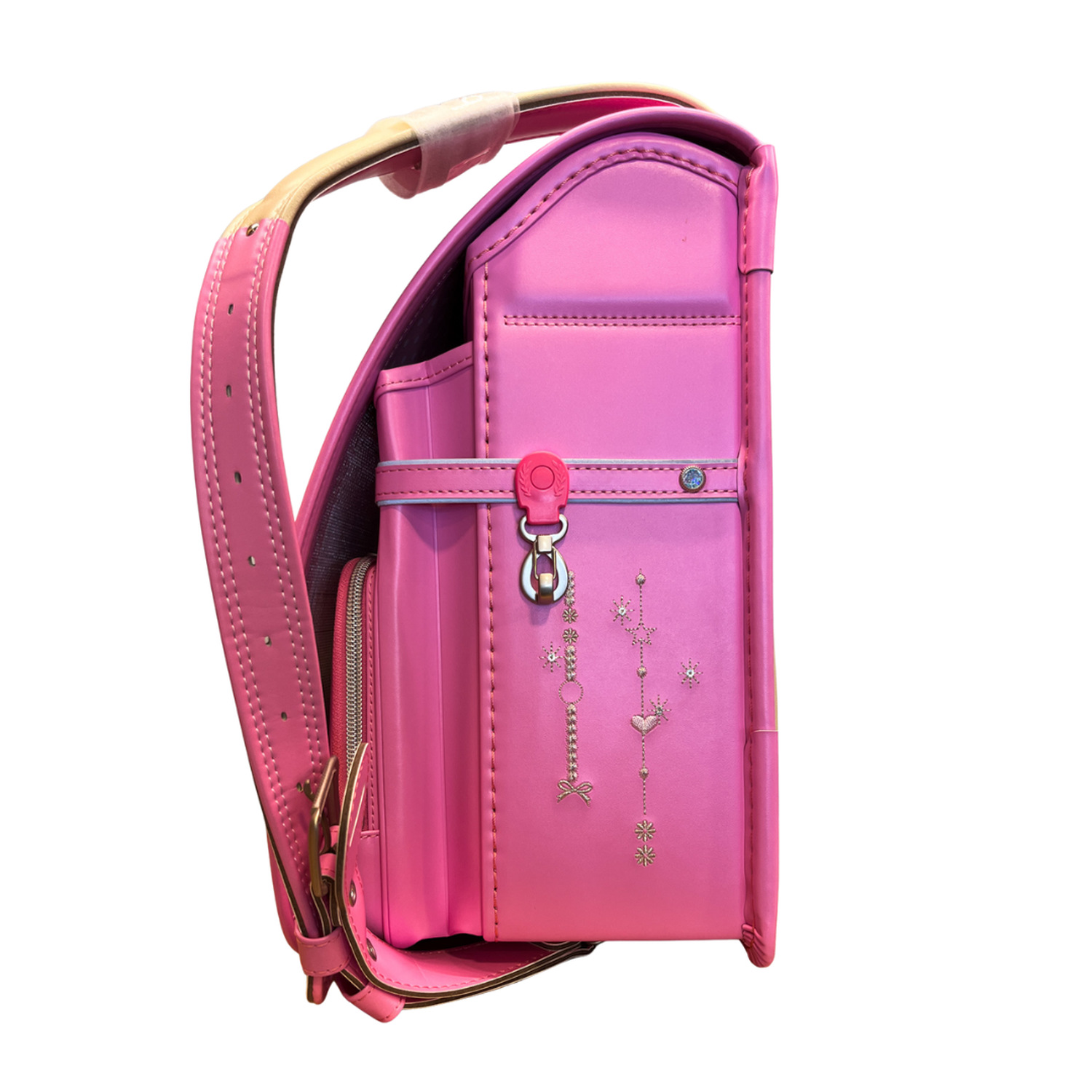 Mochila Japonesa Premium Tipo Randoseru Diseño Rosa Pastel-2