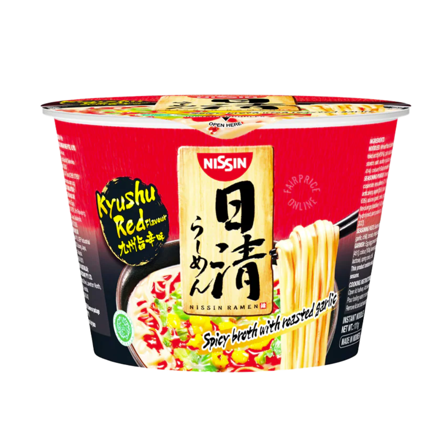Ramen Bowl Kyushu Rojo Picante Cremoso Nissin 110 Gr-1