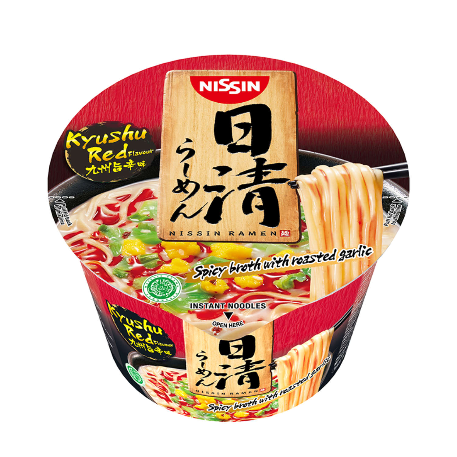 Ramen Bowl Kyushu Rojo Picante Cremoso Nissin 110 Gr-2