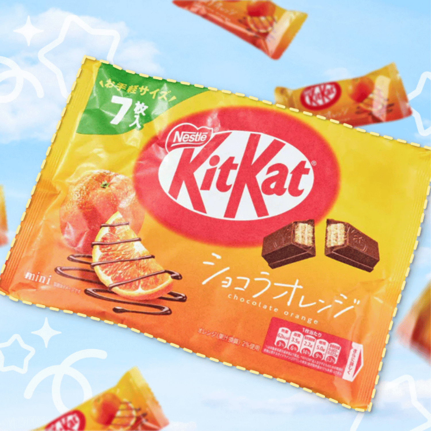 Nestlé Kit kat Mini Cholate Naranja 81,2 Gr 7 unid.-1
