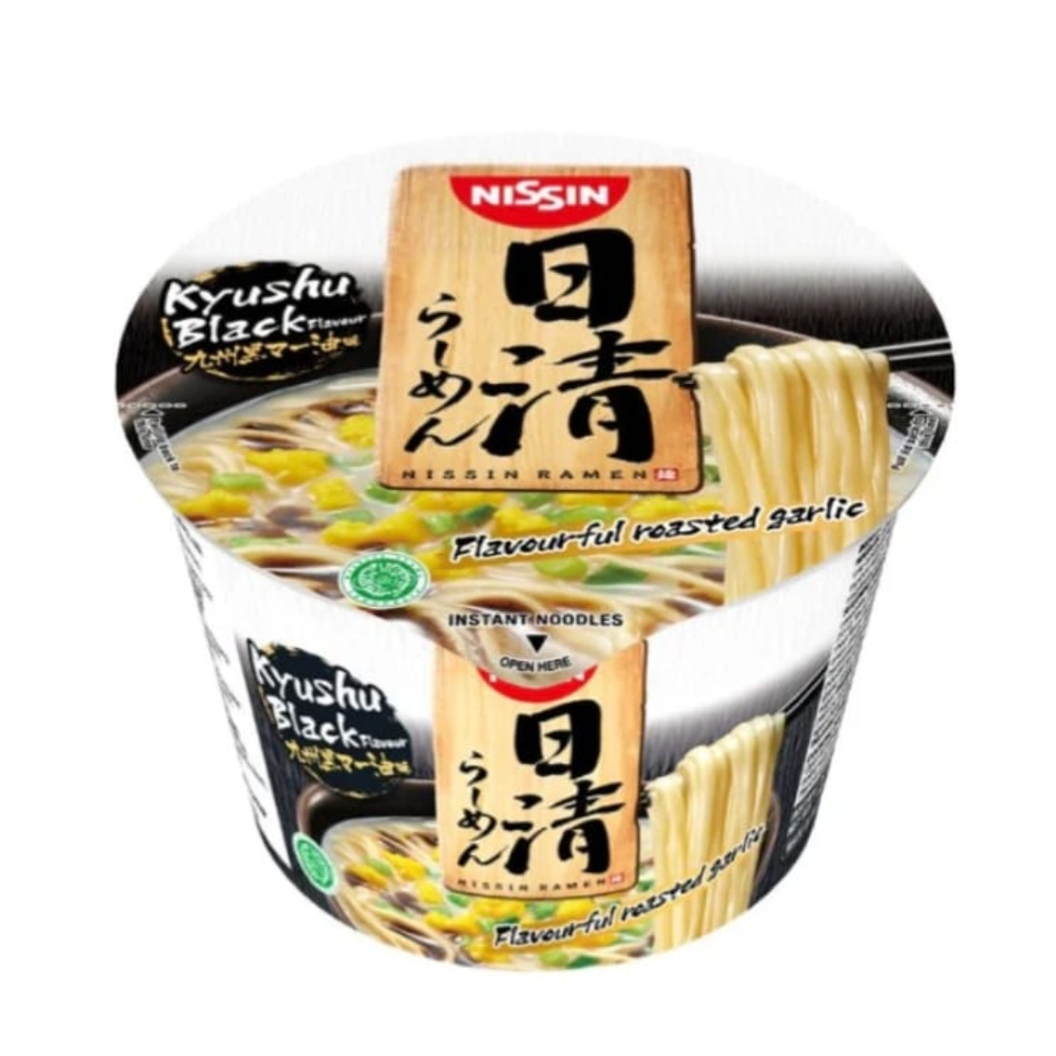 Ramen Bowl Kyushu Negro Ajo Tostado Nissin 110 Gr-2
