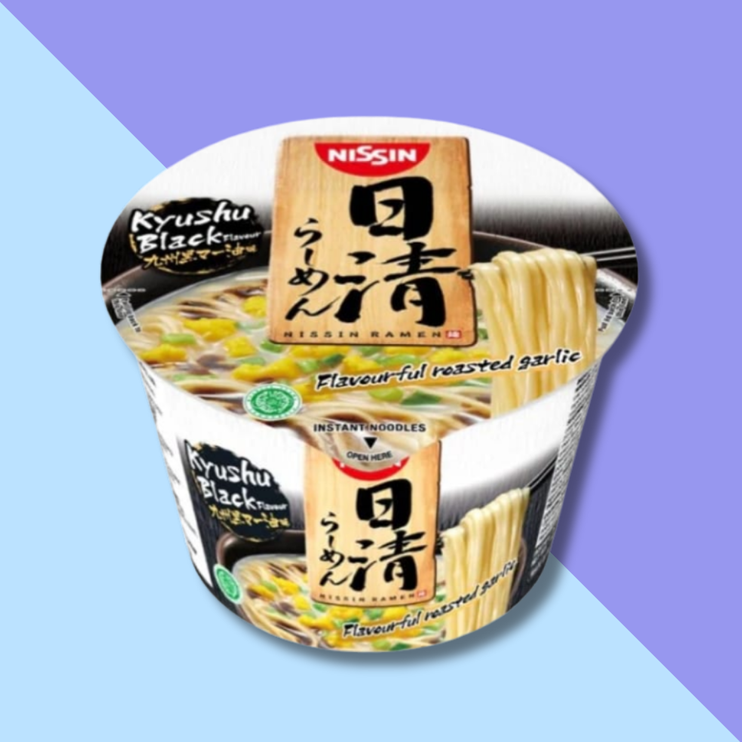 Ramen Bowl Kyushu Negro Ajo Tostado Nissin 110 Gr-3