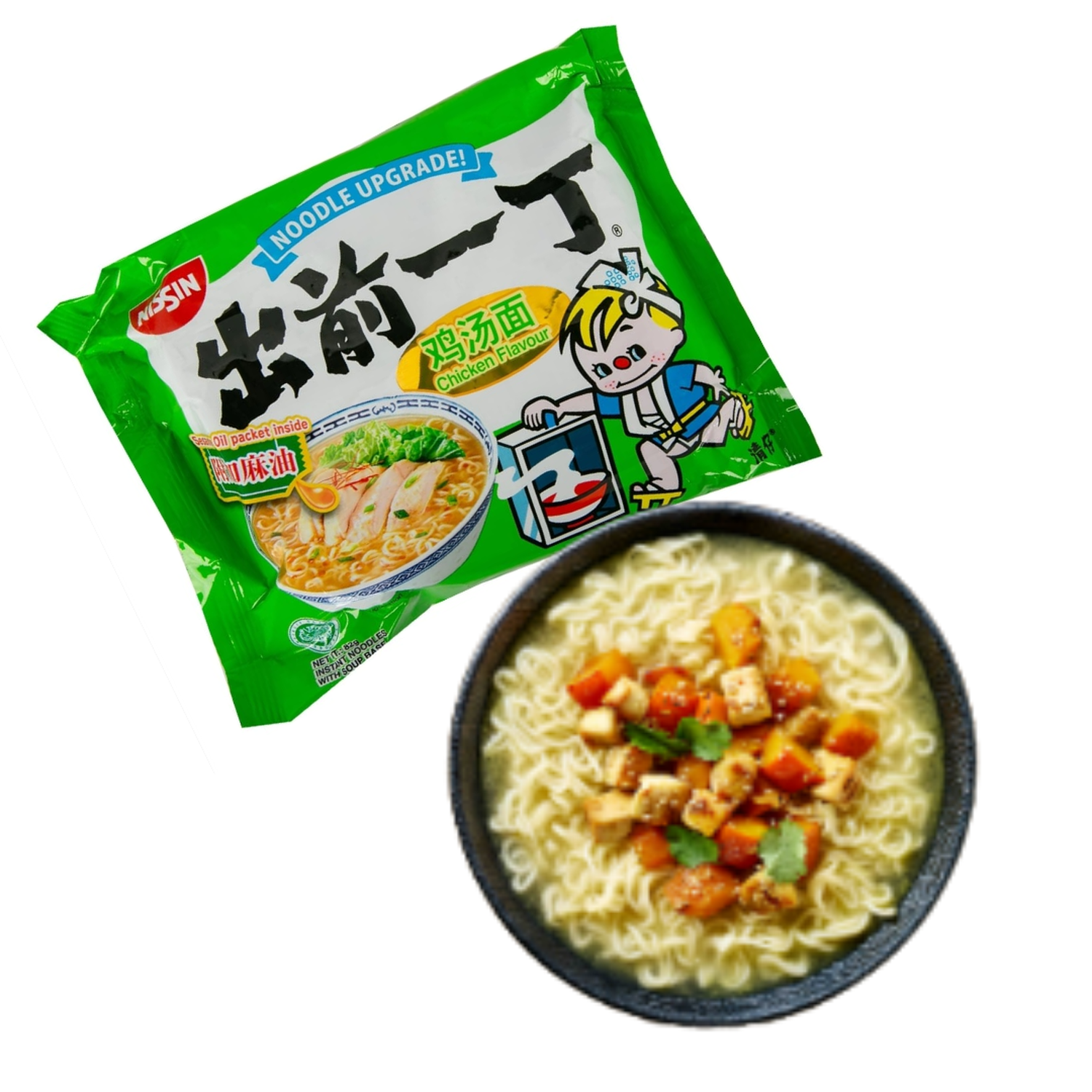 Ramen Instantáneo Base Sopa Pollo Nissin 81 Gr-0