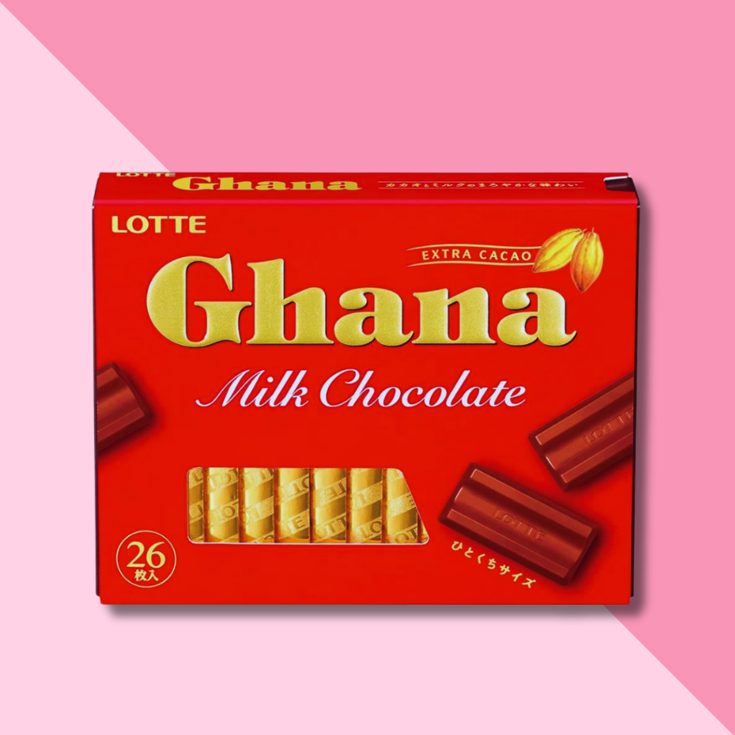Chocolates Leche Extra Cacao Ghana Lotte 119 Gr 26 Unid.-4
