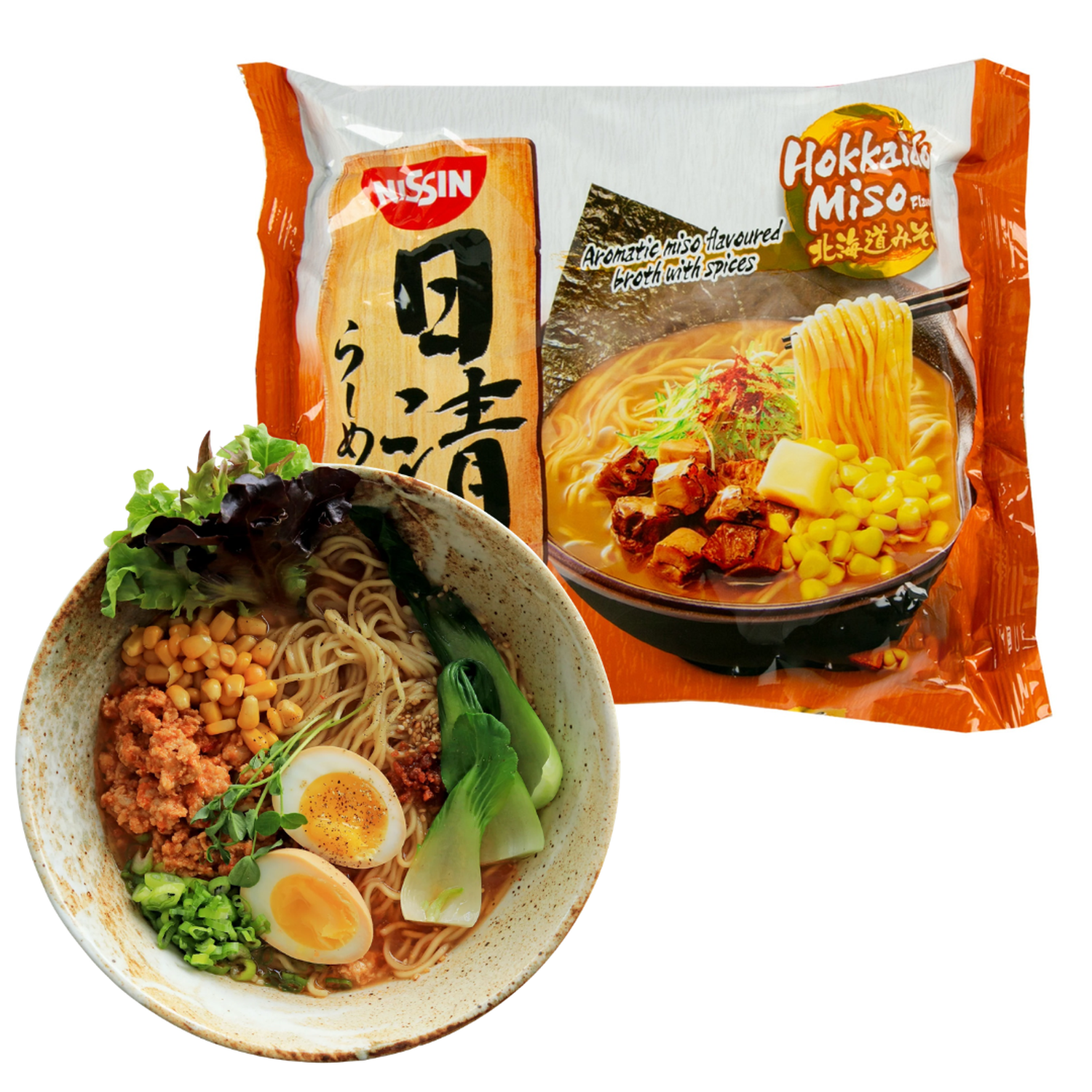 Ramen Instantáneo Hokkaido Miso Nissin 106 Gr-0