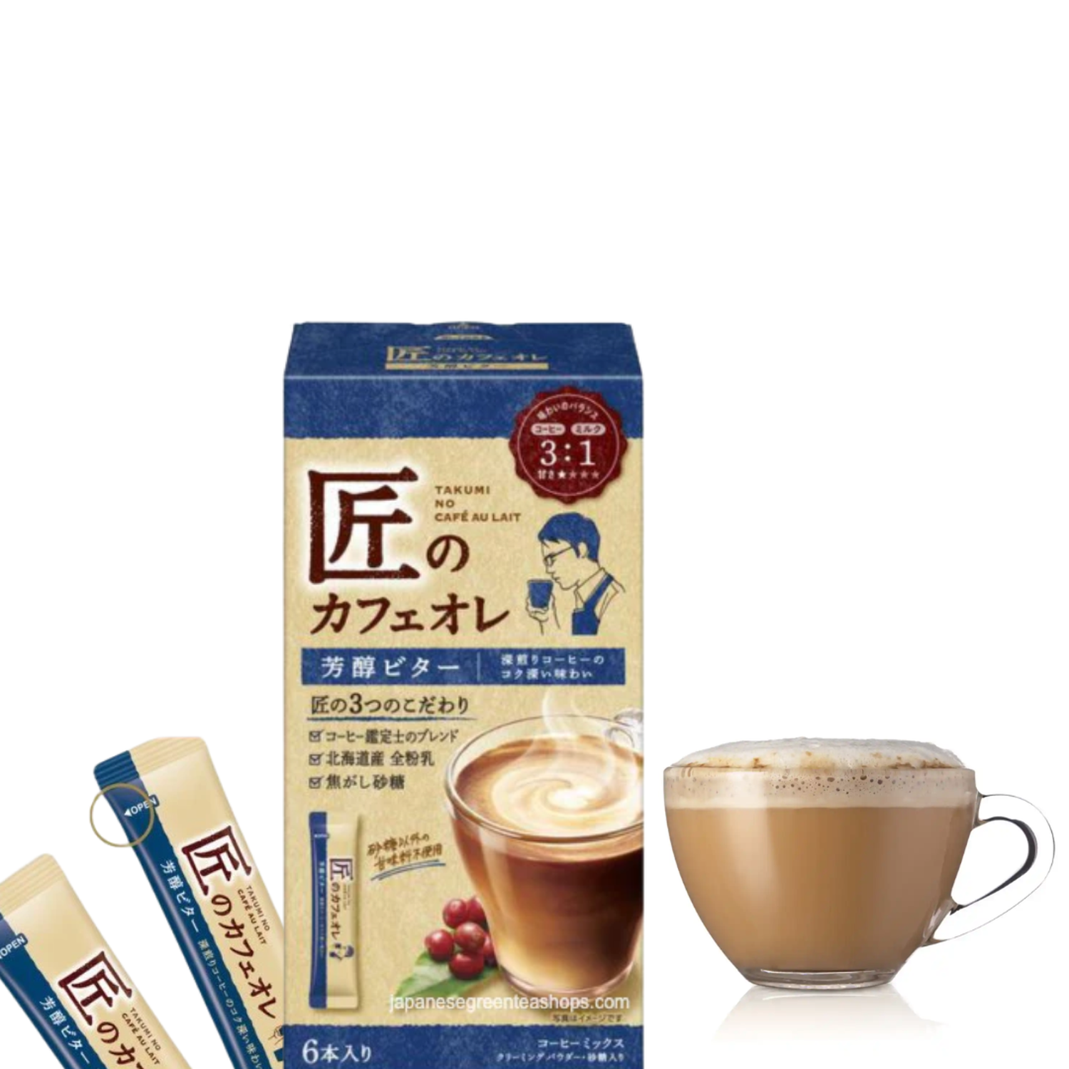 Café Leche Rico Amargo Takumi's 71.4 Gr 6 unid.-2
