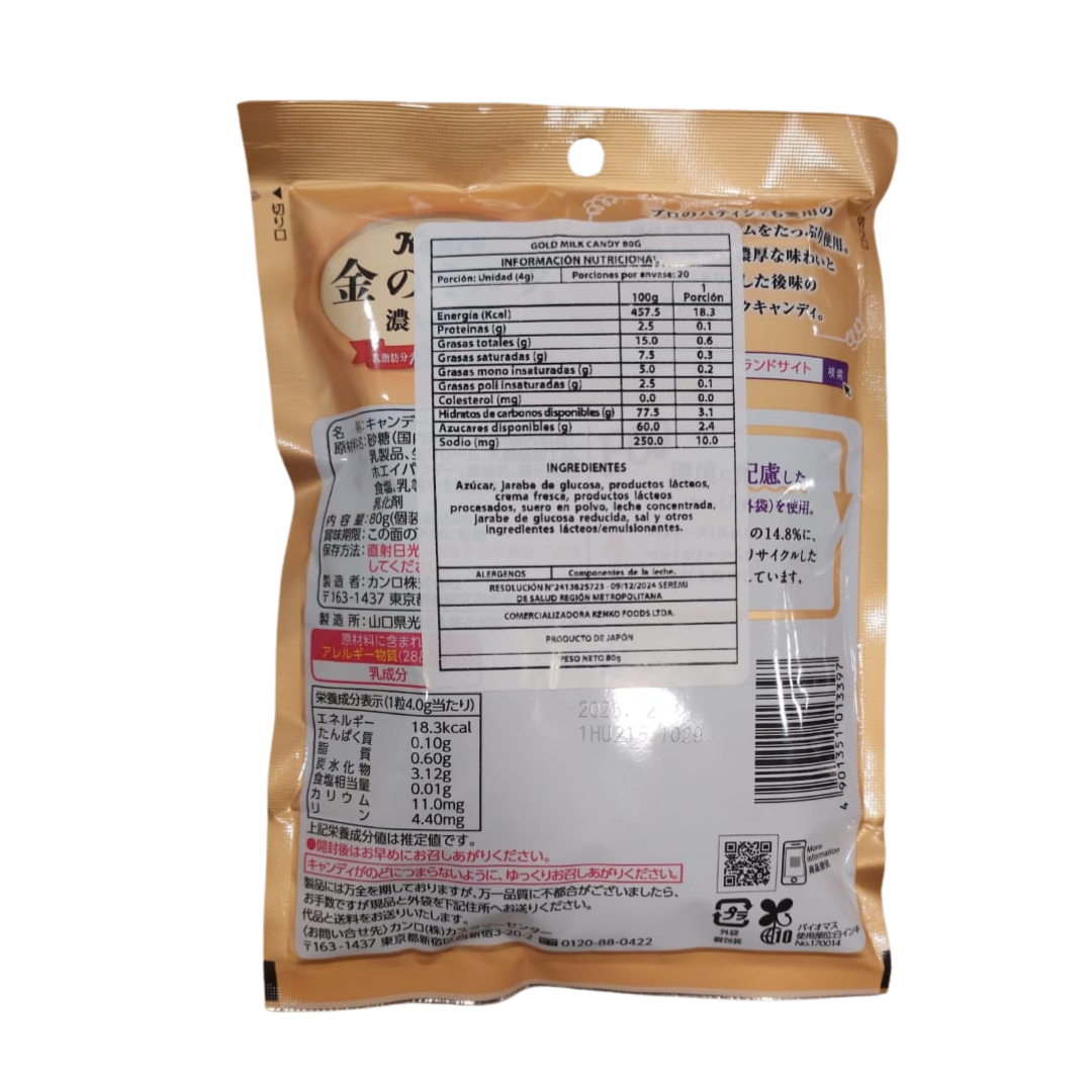 Caramelos Premium Leche Gold Kanro 80 Gr-3