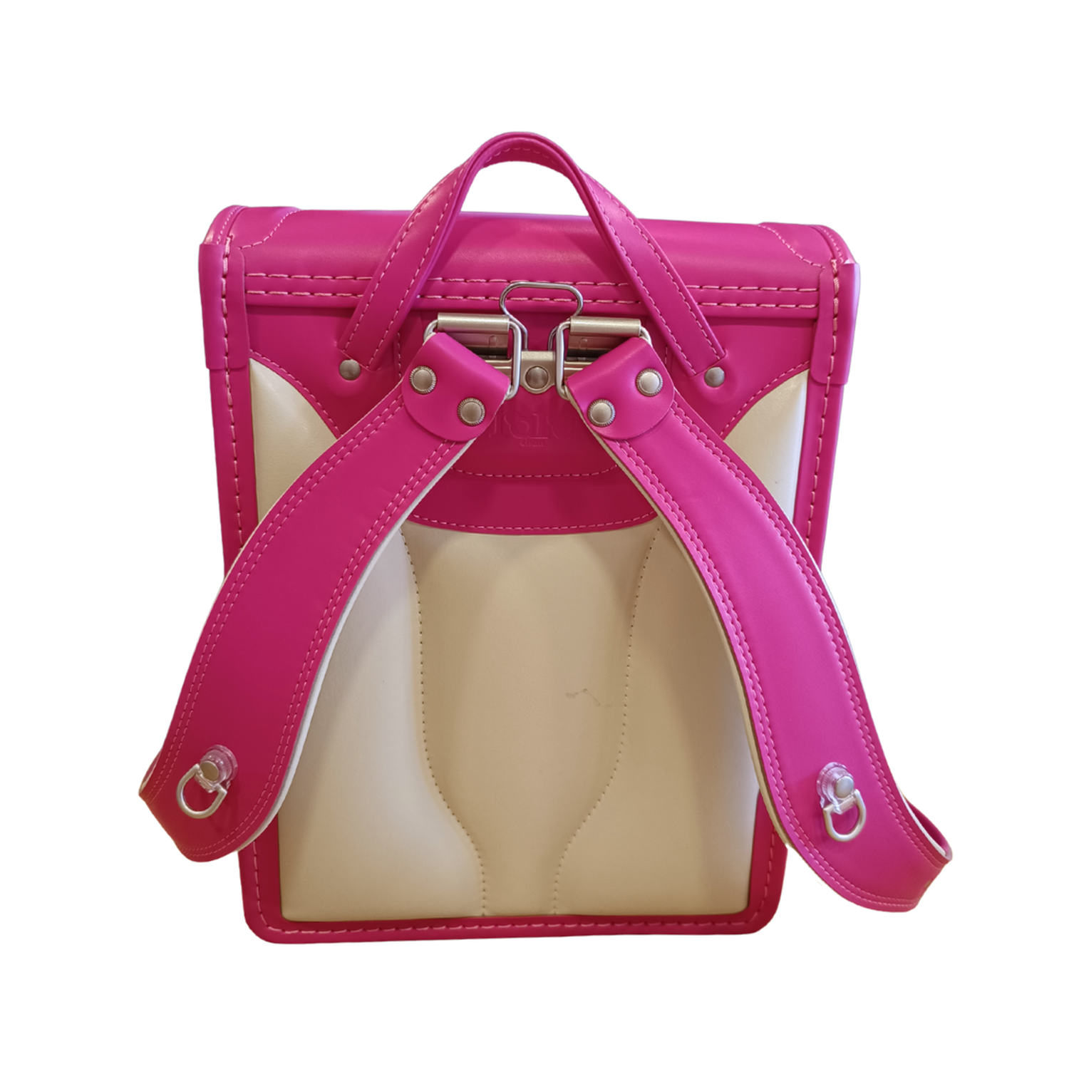 Mochila Japonesa Premium Tipo Randoseru Diseño Fucsia Rosa-2