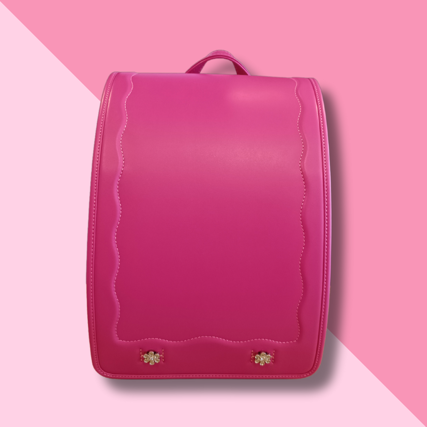 Mochila Japonesa Premium Tipo Randoseru Diseño Fucsia Rosa-5