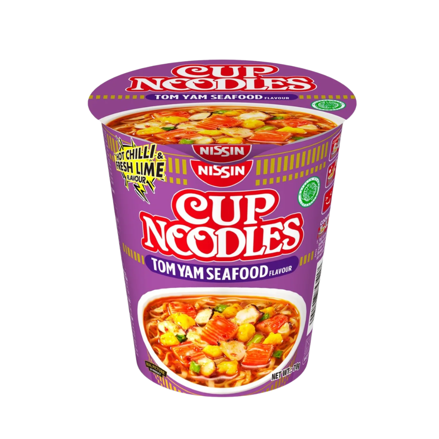 Ramen Tom Yam Mariscos Formato Vaso Nissin 69 Gr-1