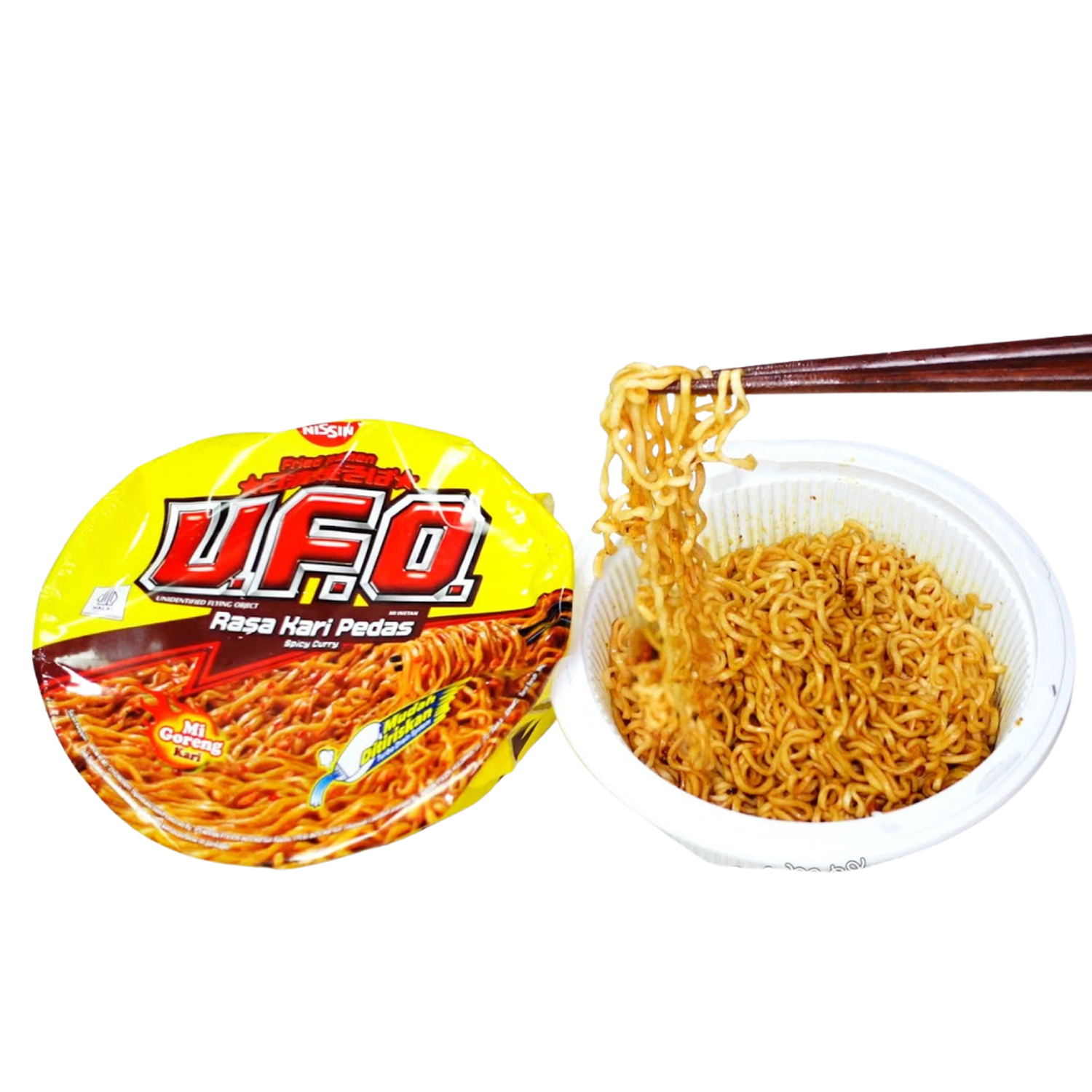 Ramen Instantáneo Ufo Curry Picante Nissin 100 Gr-0
