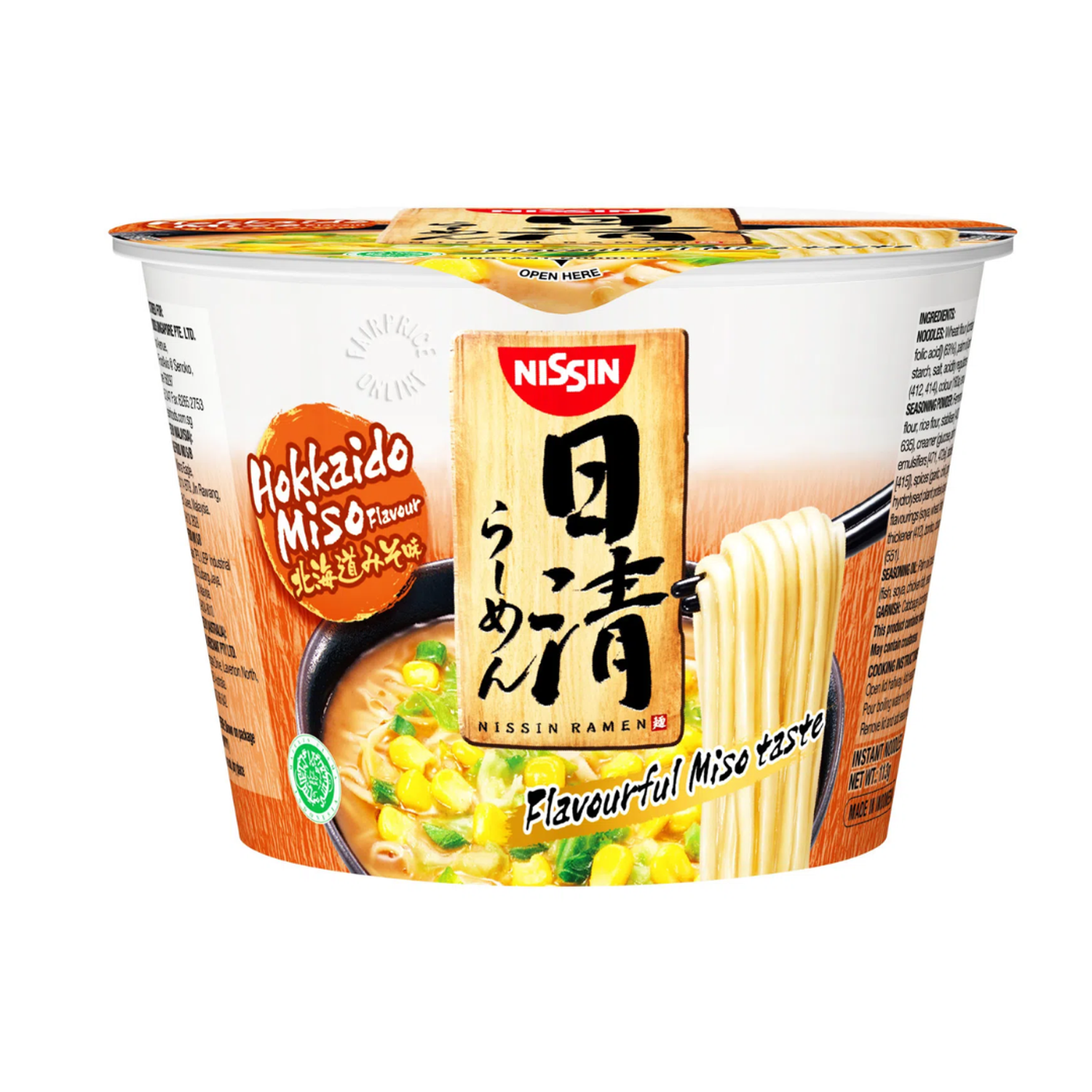 Ramen Bowl Hokkaido Miso Nissin 110Gr-1