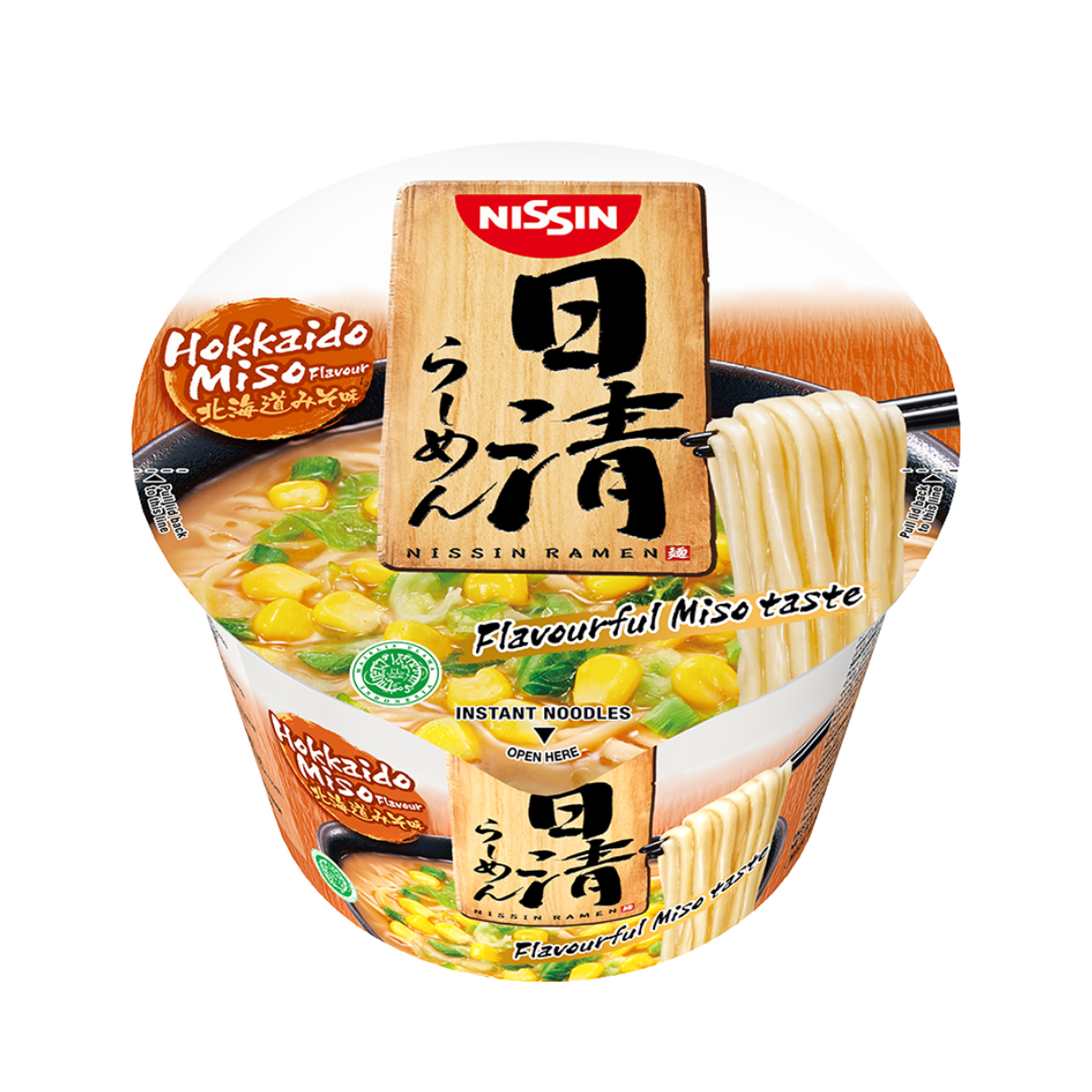 Ramen Bowl Hokkaido Miso Nissin 110Gr-2
