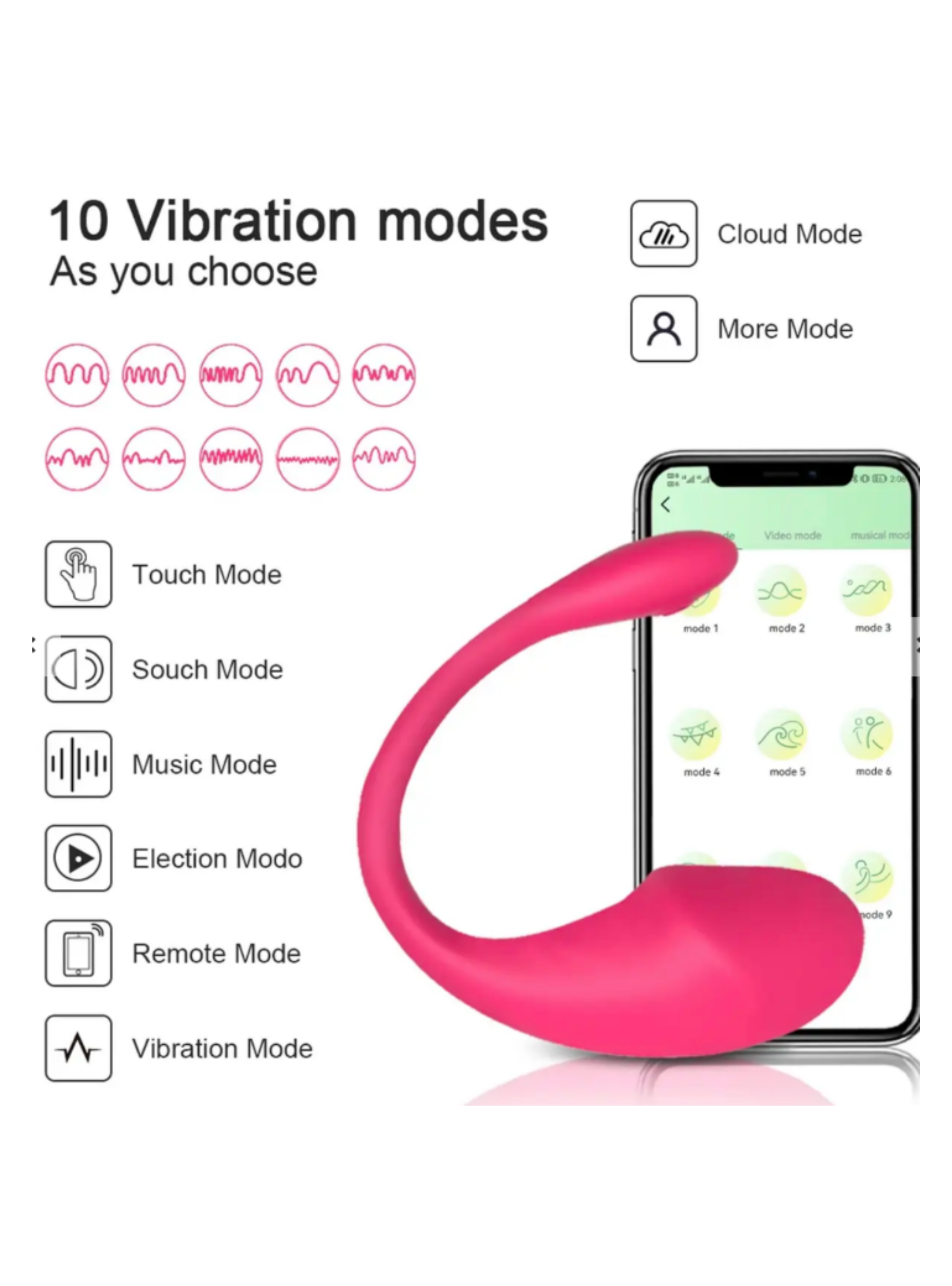 VIBRADOR FLAMINGO CON CONTROL POR APP A DISTANCIA-2