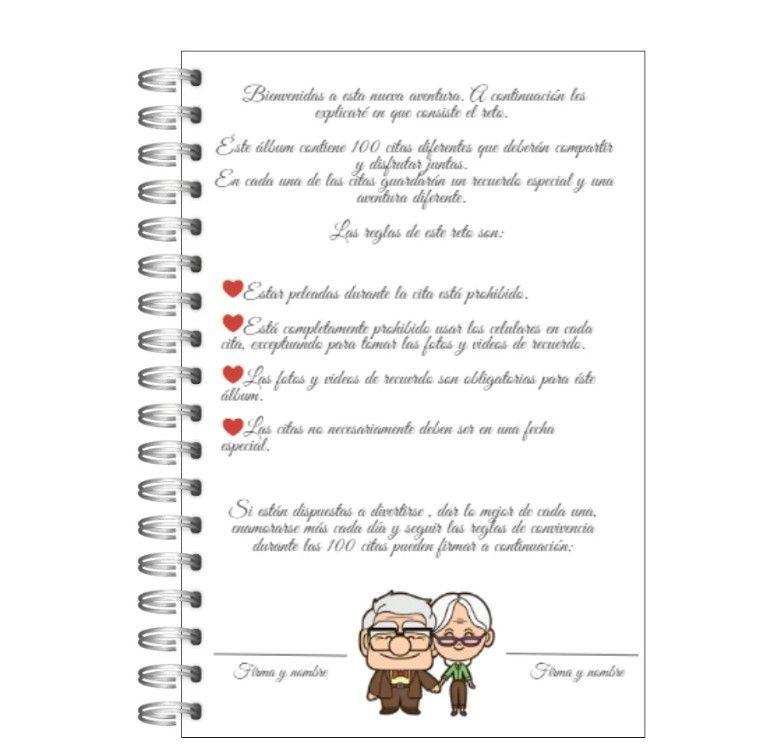 Agenda 100 Aventuras Carl Y Ellie Enamorados 100 Citas-1
