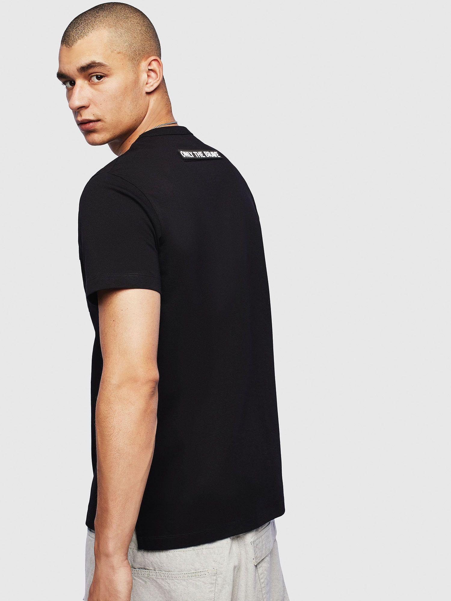 Polera T Worky Slits T Shirt 900 Negro Diesel-1