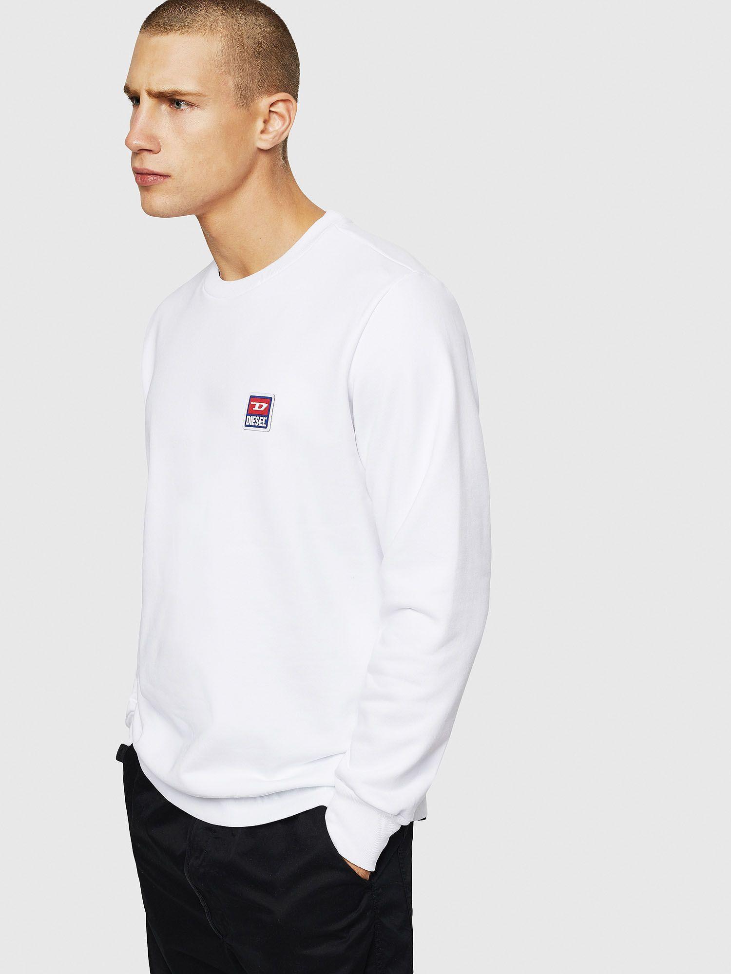 Poleron S Gir Div P Sweat Shirt Blanco Diesel-1