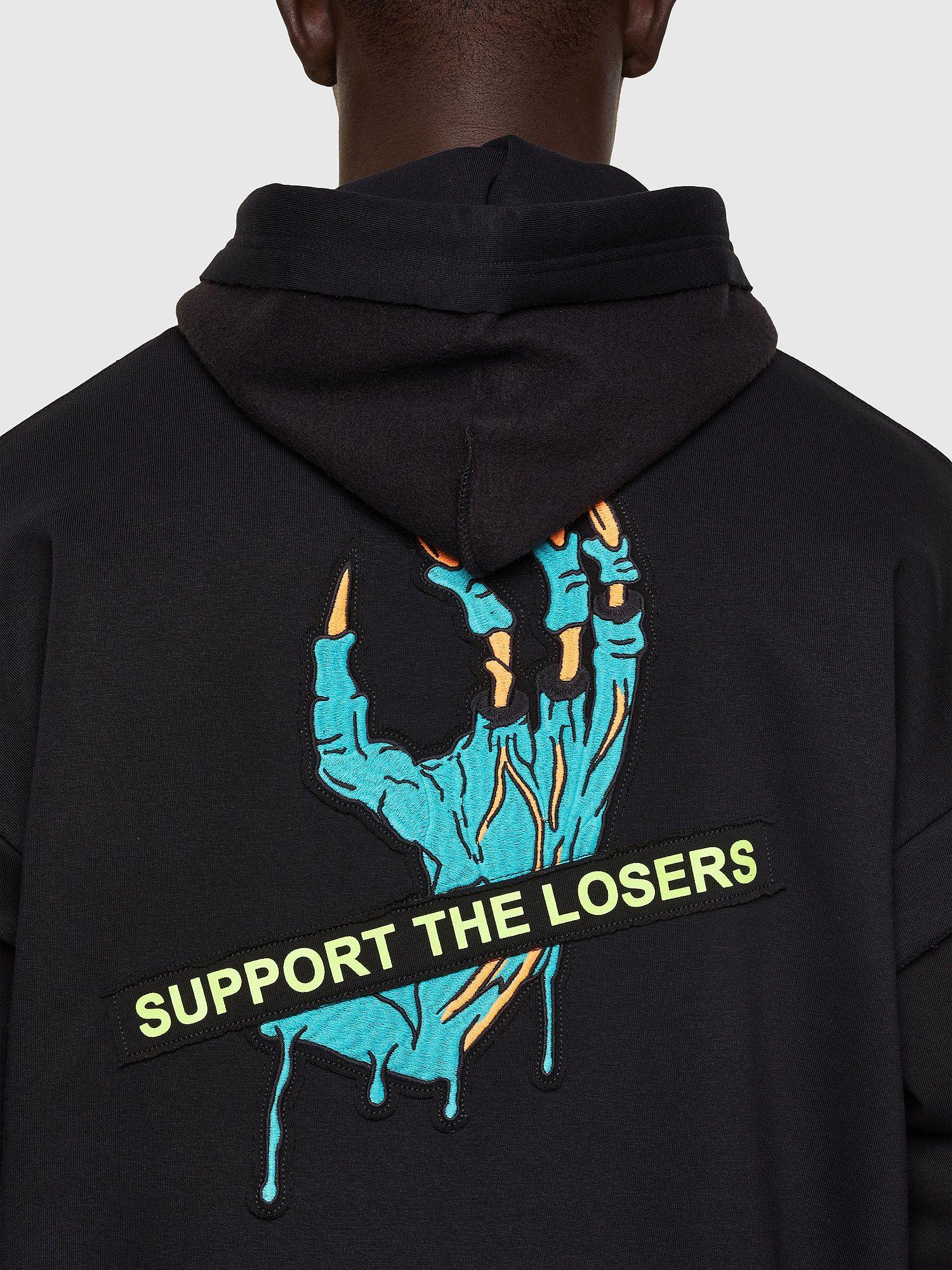 Sweater S Ubber Sweat Shirt Negro Diesel-4