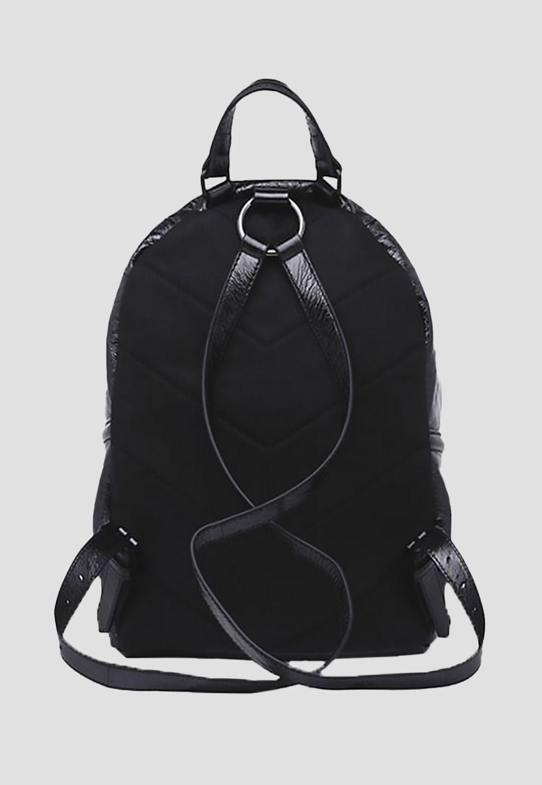 Mochila Zipper Backpack Negro Diesel-1