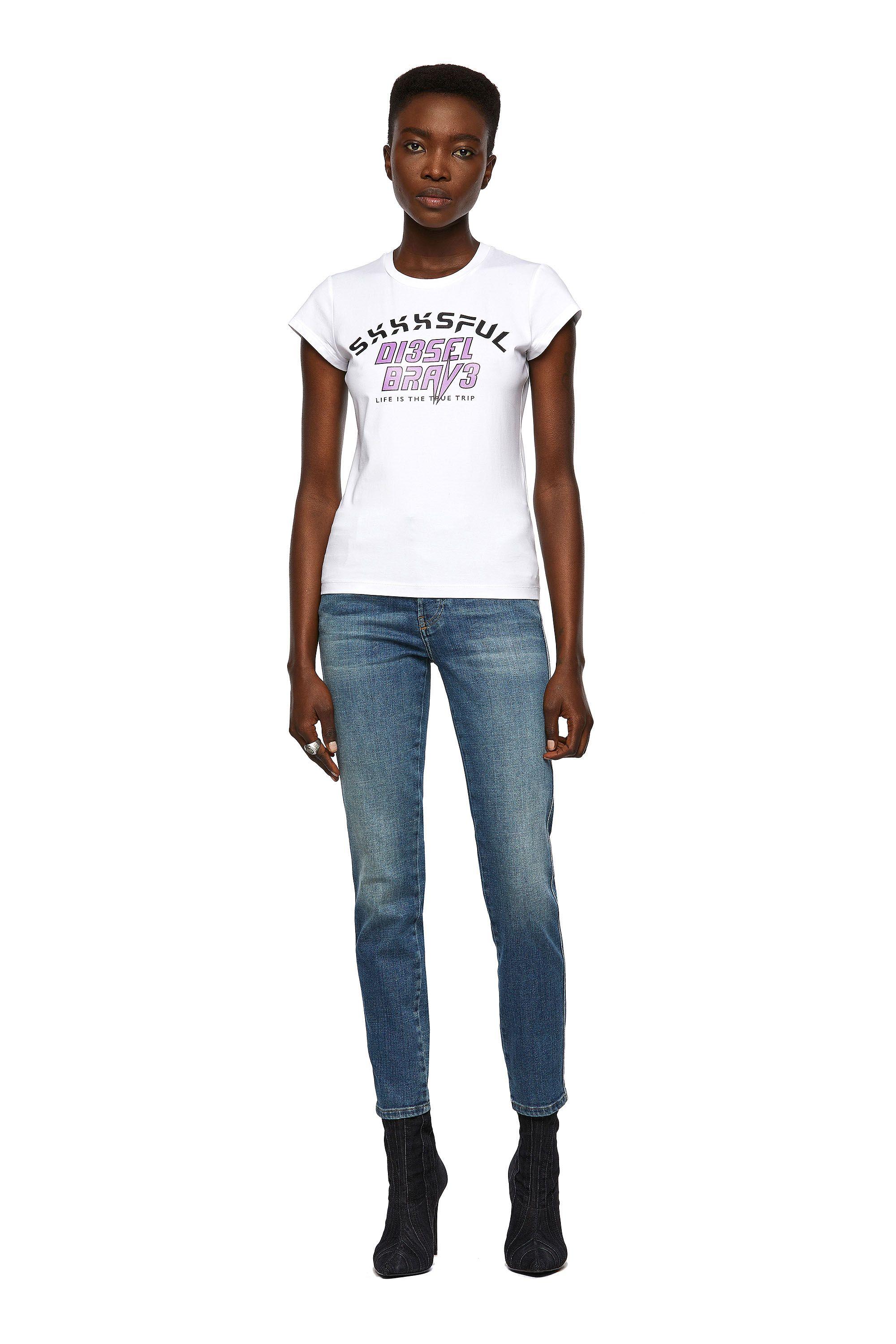 Polera T Skicup T Shirt 100 Blanco Diesel-4