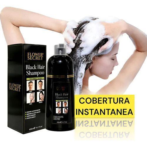 Shampoo Matizante Cabello Negro Cubre Canas Tinte 400ml-2