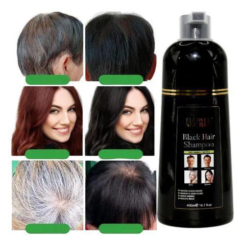 Shampoo Matizante Cabello Negro Cubre Canas Tinte 400ml-3