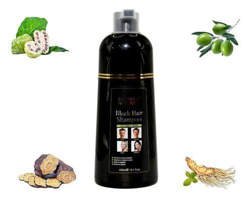 Shampoo Matizante Cabello Negro Cubre Canas Tinte 400ml-4