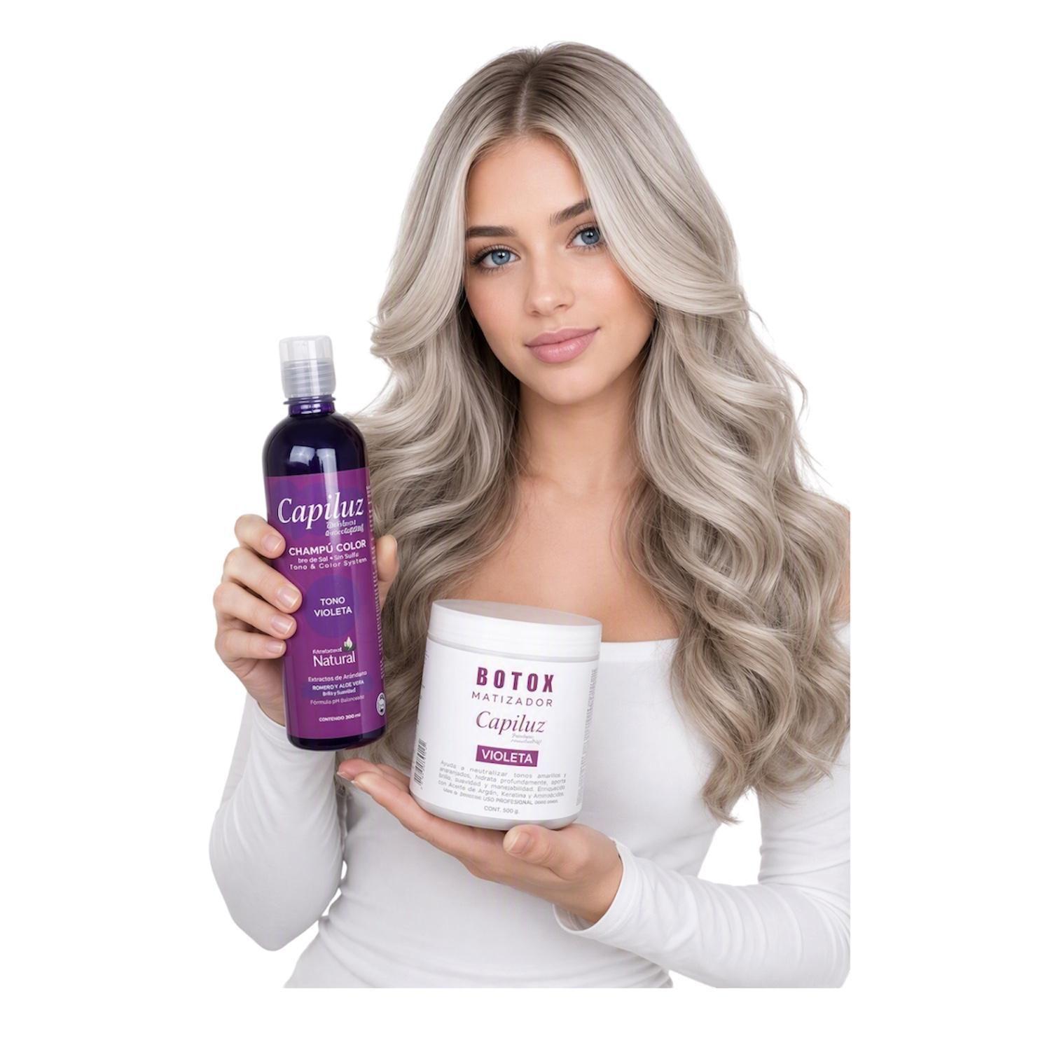 Shampoo Violeta  y Matizador Color Violeta -1