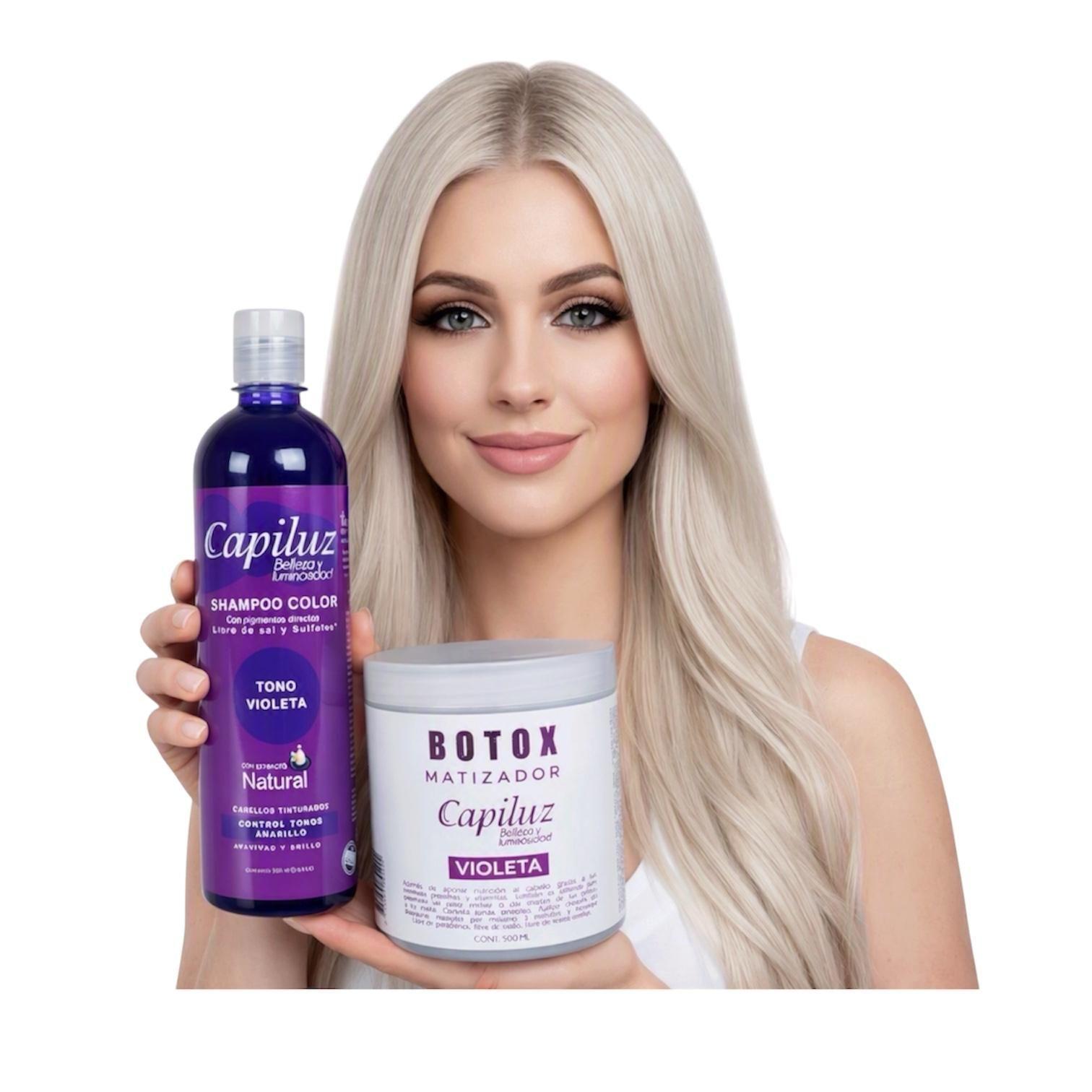 Shampoo Violeta  y Matizador Color Violeta -2