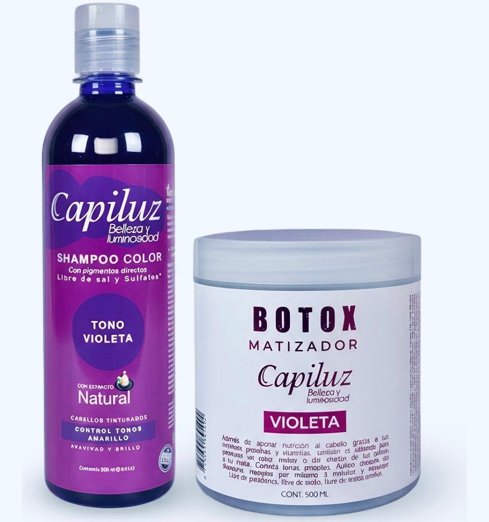 Shampoo Violeta  y Matizador Color Violeta -0