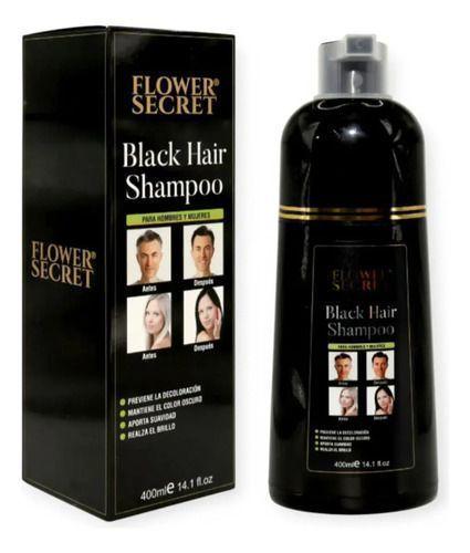 Shampoo Tinte Cubre Canas Negro 400ml -2