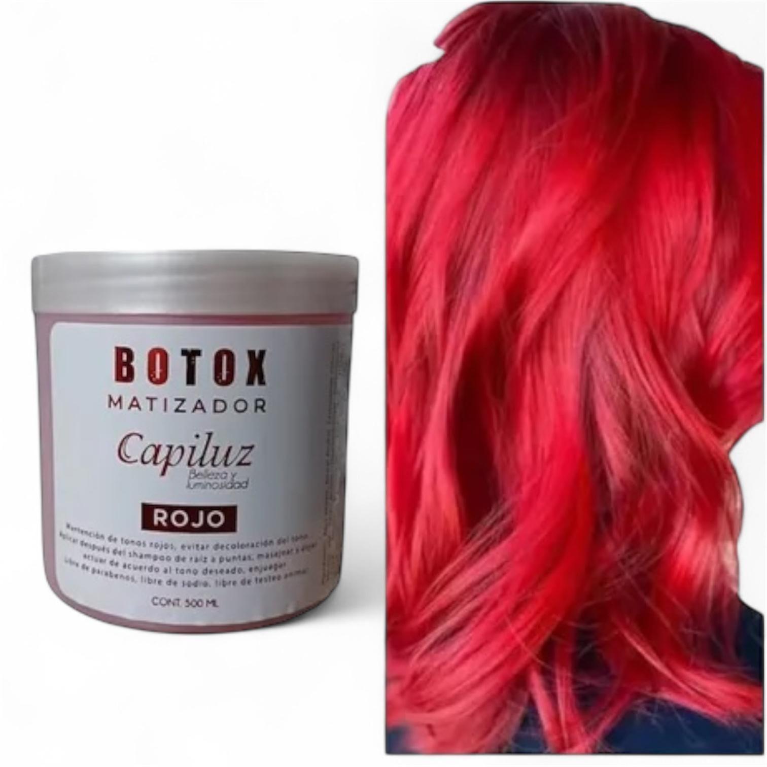 Shampoo Rojo 500ml + Matizador Color Rojo 500ml-3