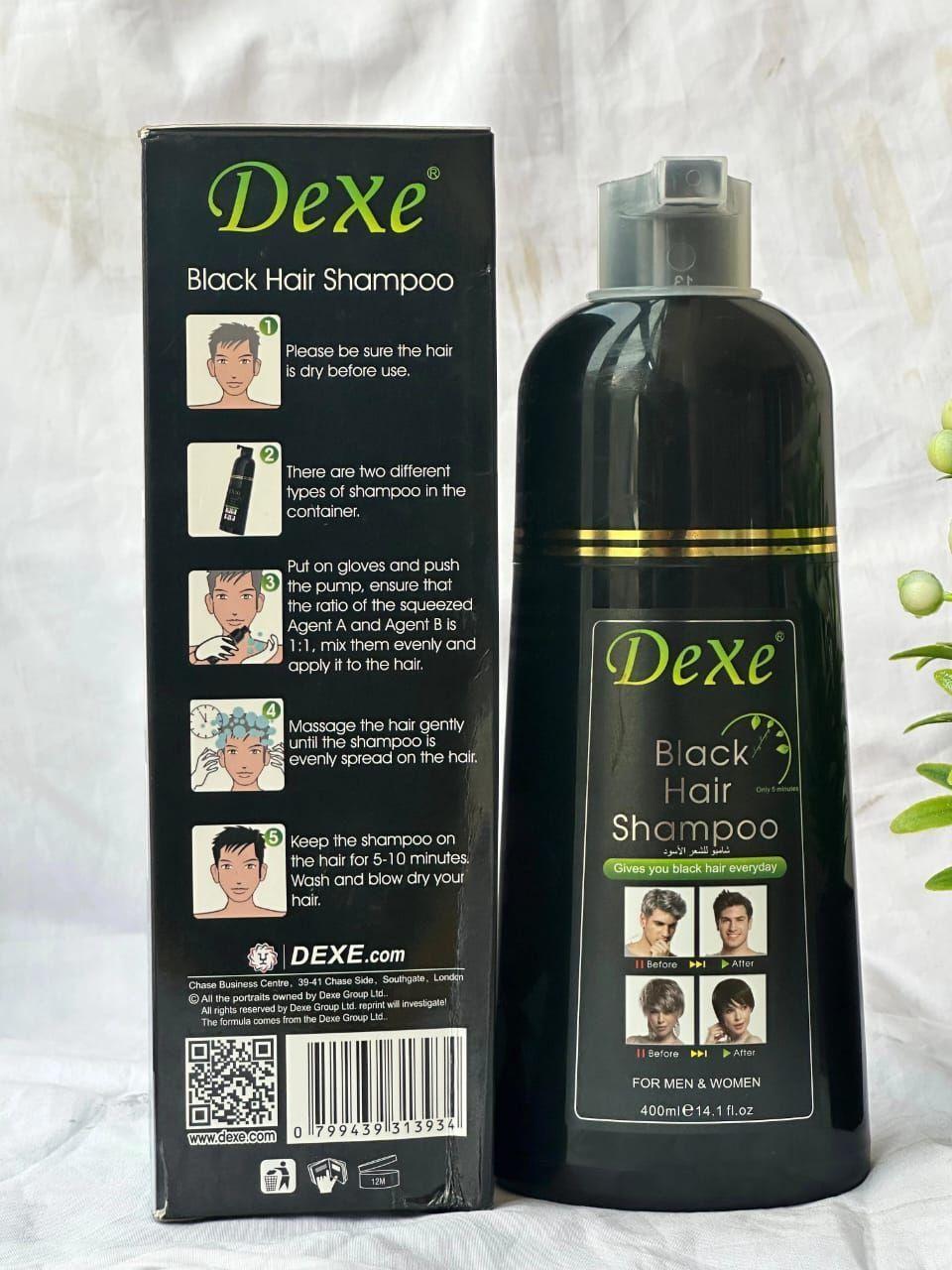 Shampoo Cubre Canas y barba Tinturador Negro Argan 420ml-1