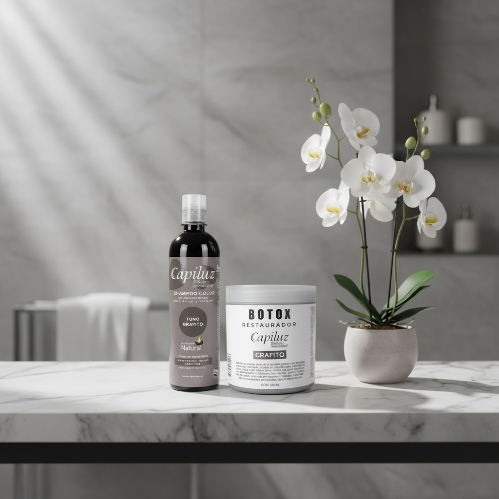 Pack Shampoo Grafito Humo 500 + Matizador Grafito Humo 500ml-6