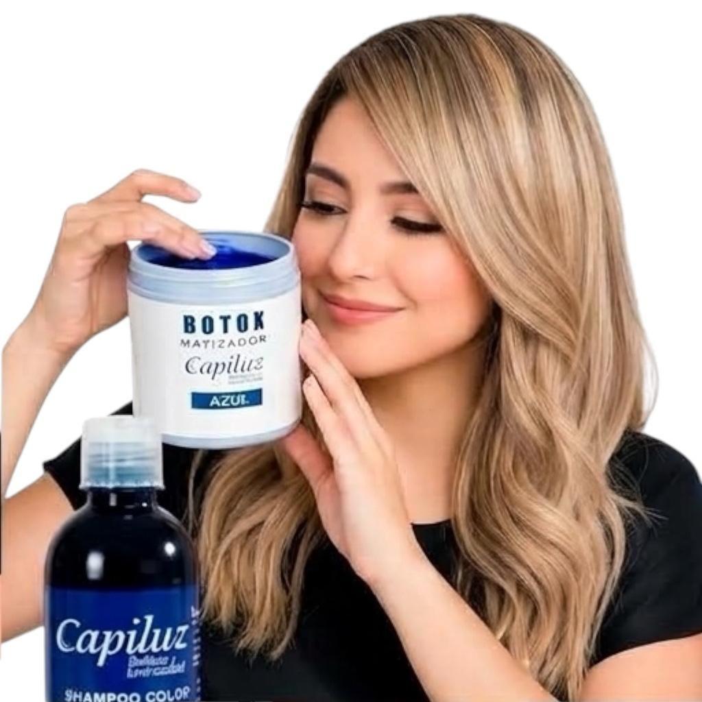 Shampoo Azul 500ml y Matizador Color Azul 500ml-1