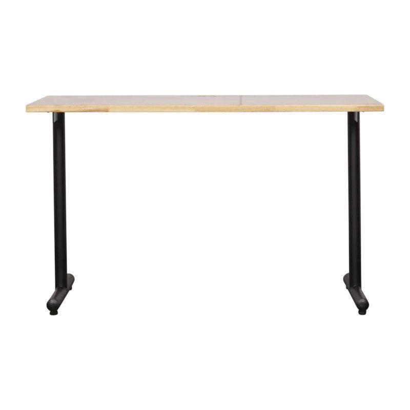 Escritorio Profesional Iron T-Shape Madera Sólido-2